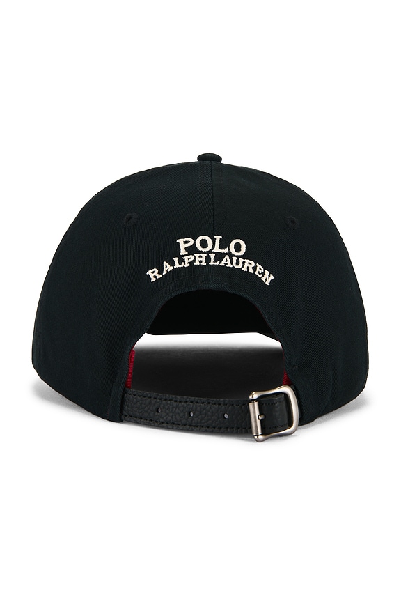 view 2 of 3 Classic Twill Novelty Holiday Bear Sport Cap in Black