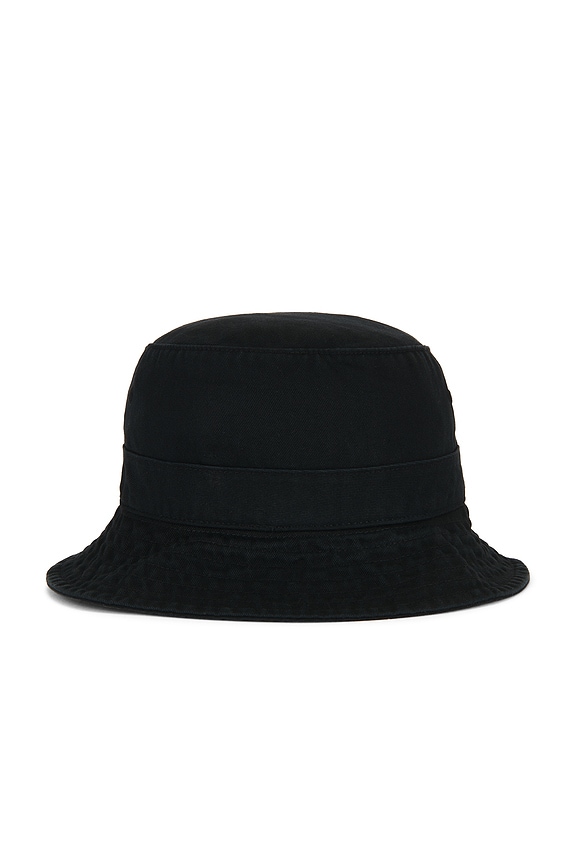 view 2 of 3 Cotton Twill Novelty Holiday Bear Loft Bucket Hat in Black