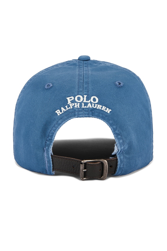 view 2 of 2 Classic Sport Cap With Leather Strap in Delta Blue