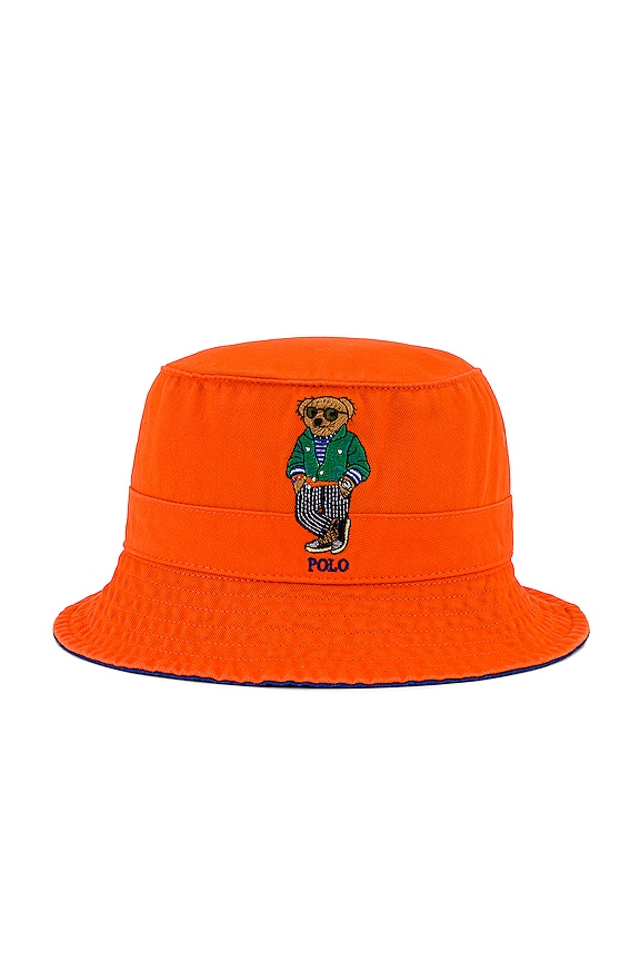 Polo Ralph Lauren Bucket Hat in Sailing Orange | REVOLVE