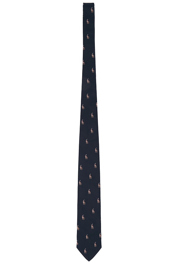 view 2 of 3 Silk Polo Player Neck Tie in Navy