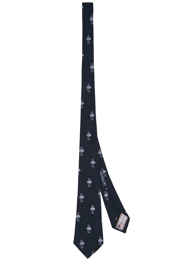 view 1 of 3 Silk Polo Country Bear Neck Tie in Navy Multi