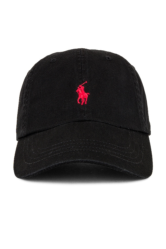 view 2 of 4 Chino Cap in Black & Red in RL Black & RL 2000 Red
