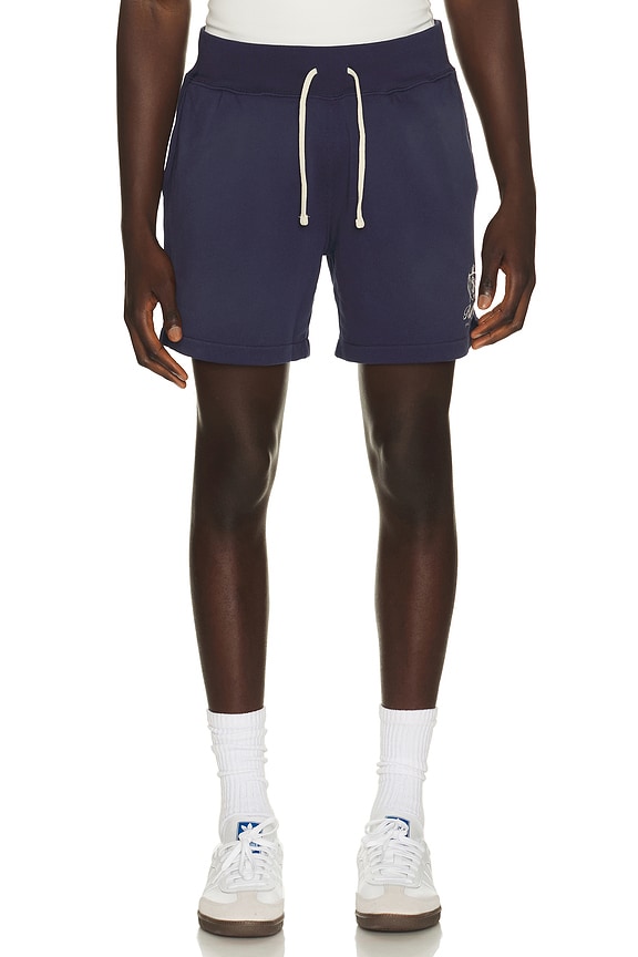 view 1 of 5 Island Fleece Knit Pull On Short in Dark Cobalt