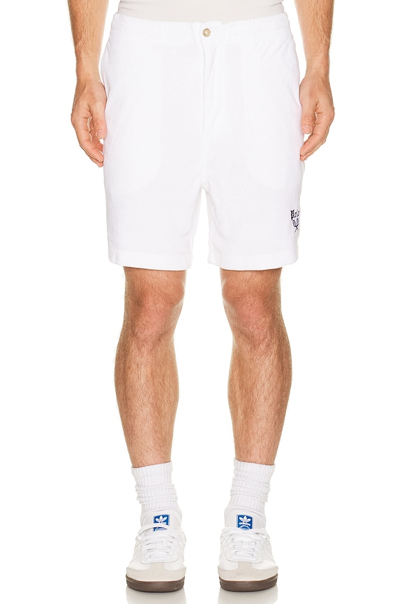 view 1 of 5 Terry Prepster Tennis Logo Short in White