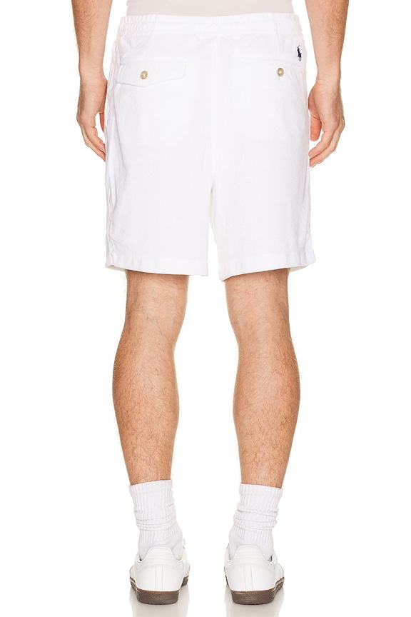 view 2 of 5 Terry Prepster Tennis Logo Short in White