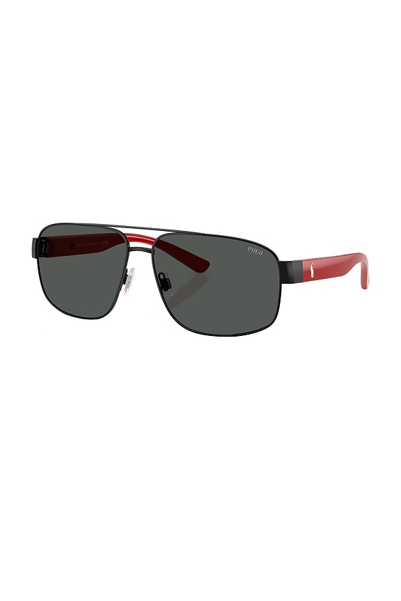 view 2 of 3 Pilot Sunglasses in Shiny Red & Black