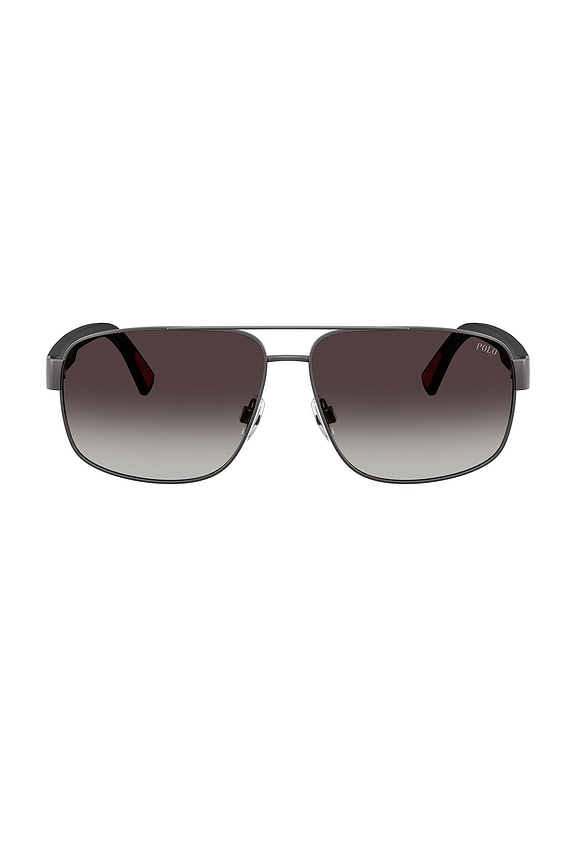 view 1 of 3 Aviator Sunglasses in Grey