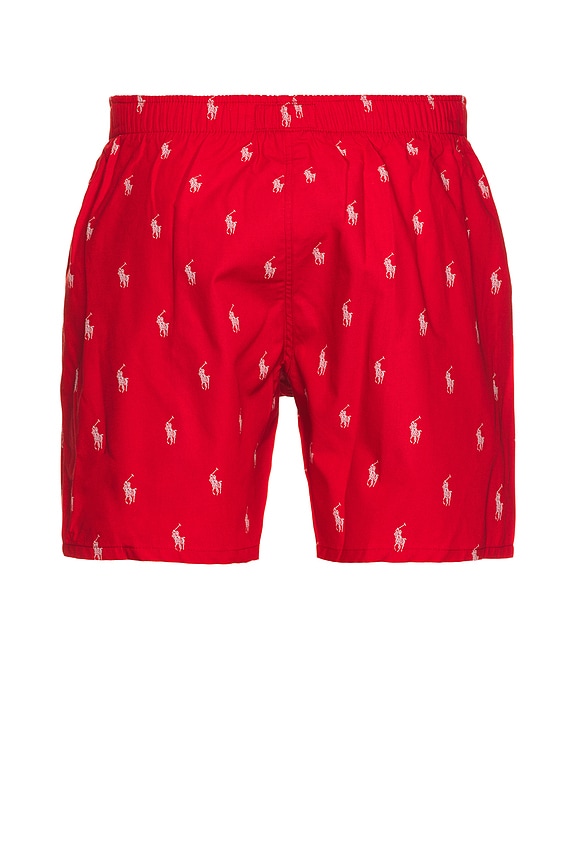 view 2 of 2 Woven Boxer in RL2000 Red & Elite Blue AOPP