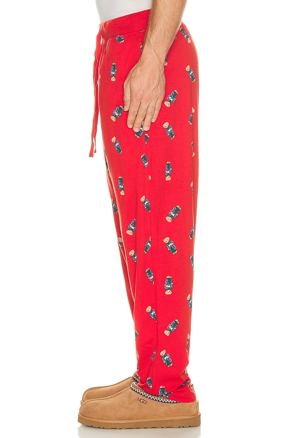 view 2 of 5 Knit Bear Printed PJ Pant in RL2000 Red