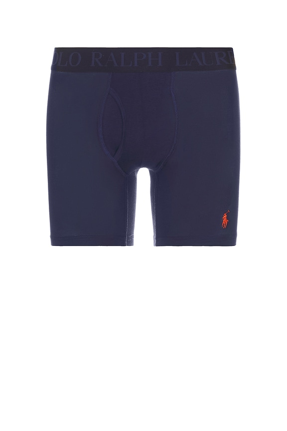 view 2 of 3 BRAGUITAS BOXER in Holiday Navy, Tennis Green, Orange Red, & Andover Heather