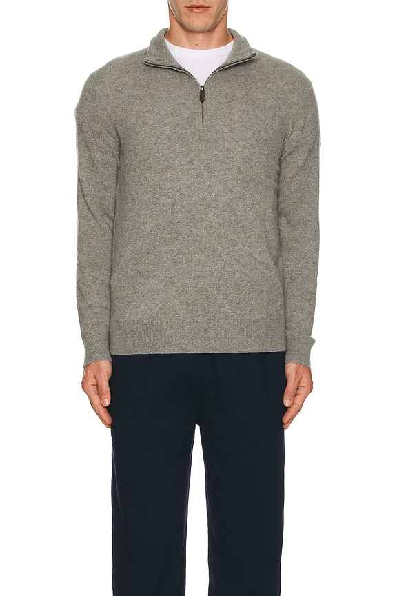 view 3 of 4 Long Sleeve Pullover in Fawn Grey Heather
