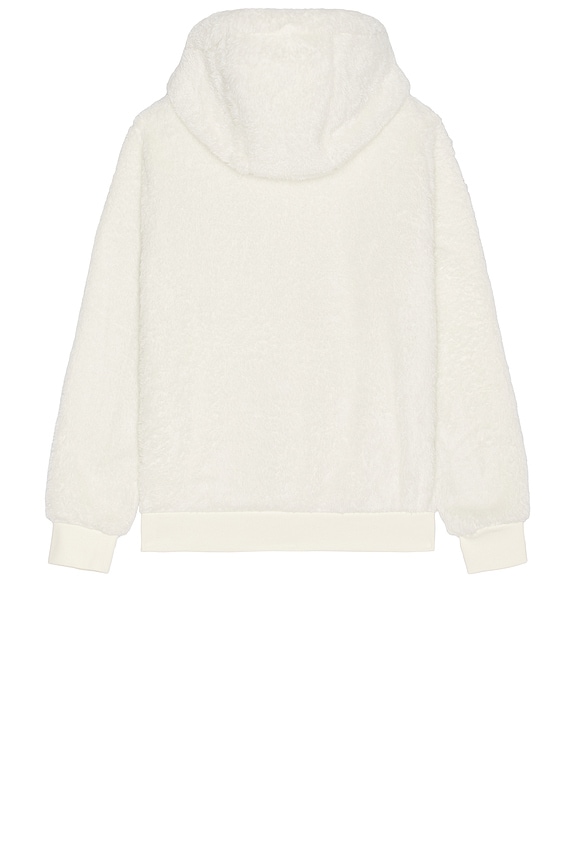 view 2 of 5 Hi Pile Fleece Novelty Defender Bear Hoodie in Antique Cream