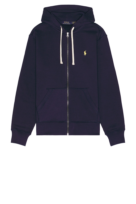 Polo Ralph Lauren Fleece Full Zip Hoodie in Cruise Navy | REVOLVE