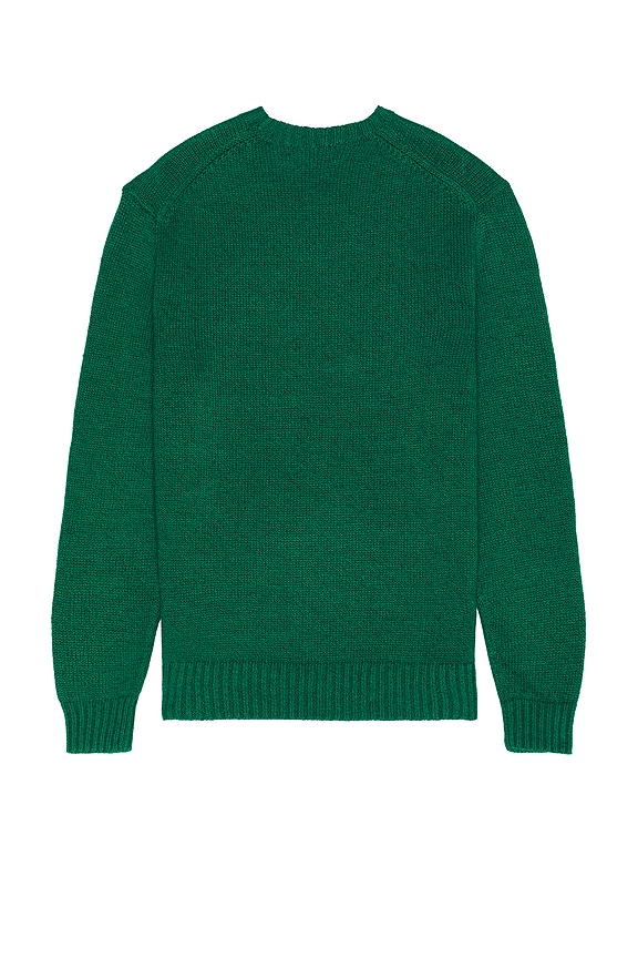 view 2 of 5 Heritage Icon Bear Crewneck Sweater in Primary Green