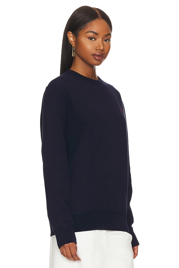 view 2 of 4 Fleece Sweatshirt in Cruise Navy