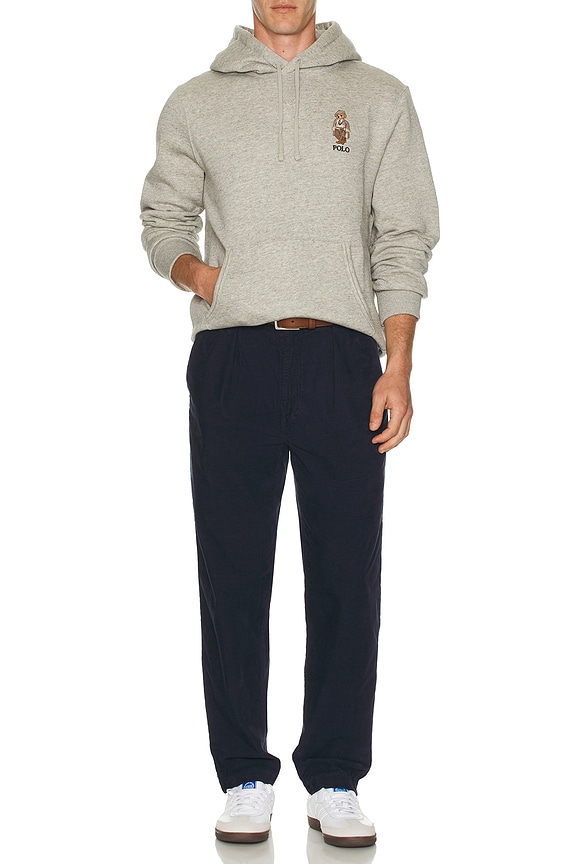 view 2 of 5 Novelty Heritage Bear Hoodie in Loft Heather