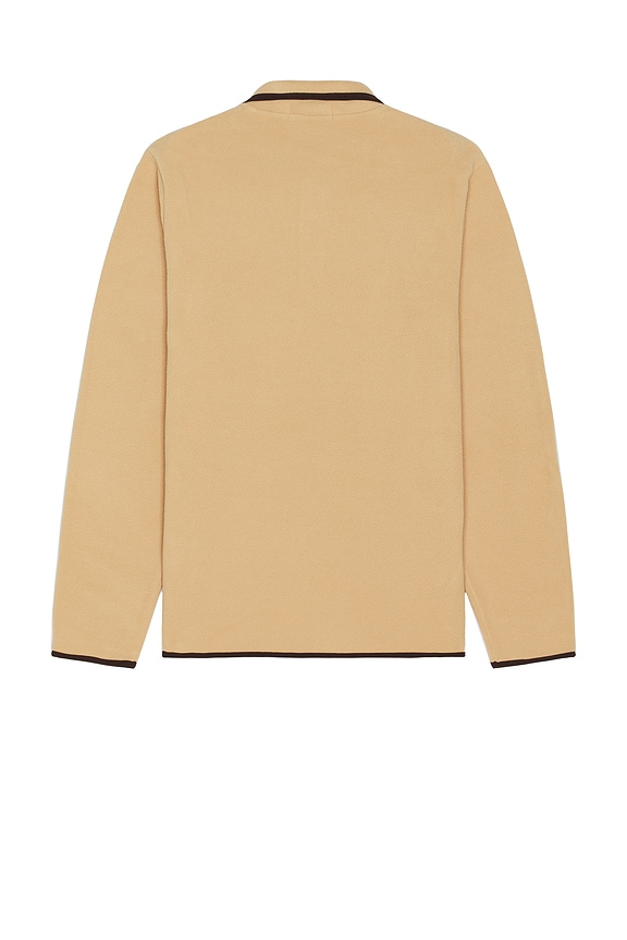 view 2 of 5 Fleece Novelty Heritage Bear Mockneck Sweatshirt in Camel