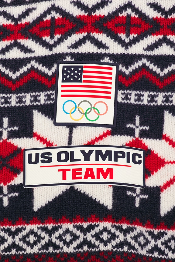view 2 of 2 Winter Olympics Pullover Sweater in Navy Combo