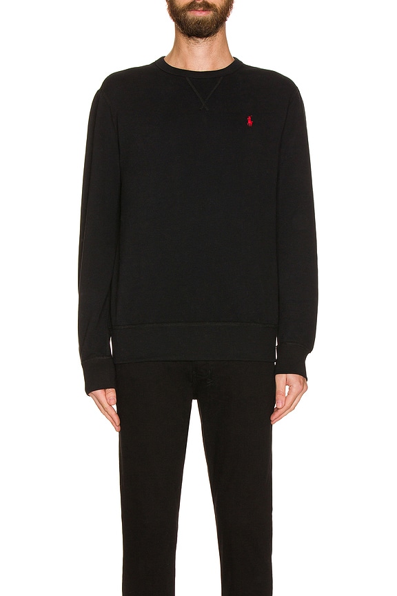 view 4 of 4 Fleece Crewneck in Black