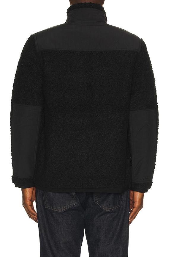 view 2 of 5 Bonded Hi-Pile Full Zip Hybrid Jacket in Black