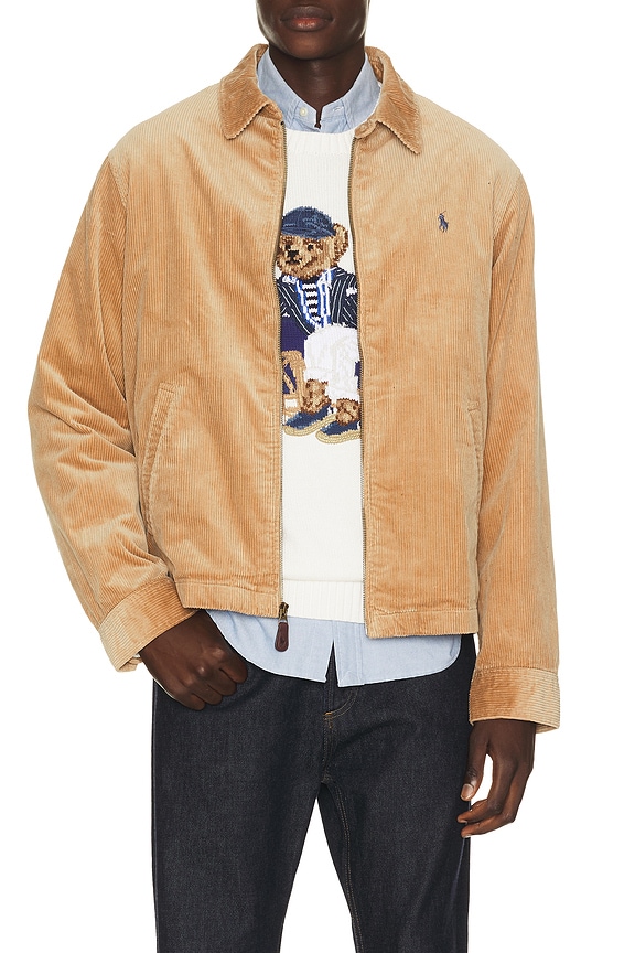 view 1 of 5 8 Wale Corduroy Wynton Windbreaker in Vintage Khaki