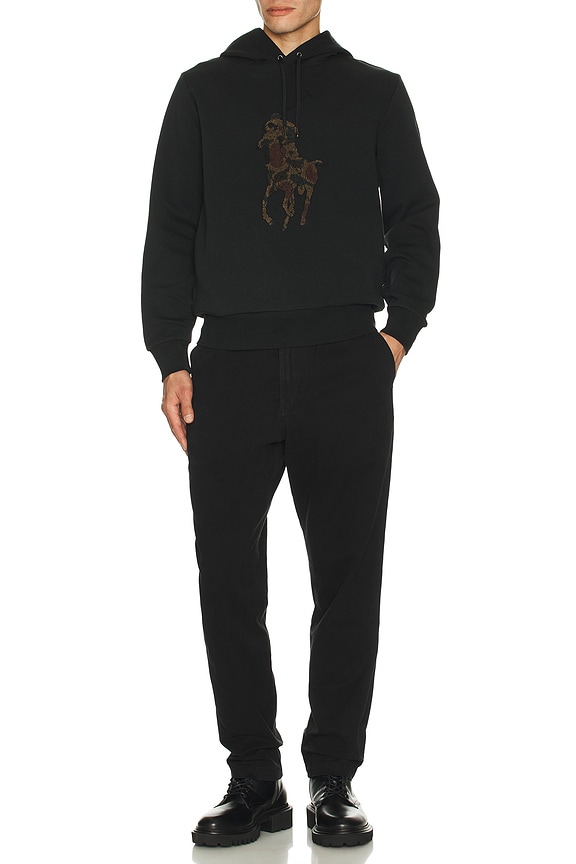 view 2 of 4 Garment Dyed Stretch Twill Flat Front Prepster Pant in Black