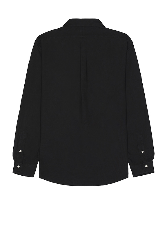 view 2 of 5 Garment Dyed Oxford Shirt in Black in Polo Black