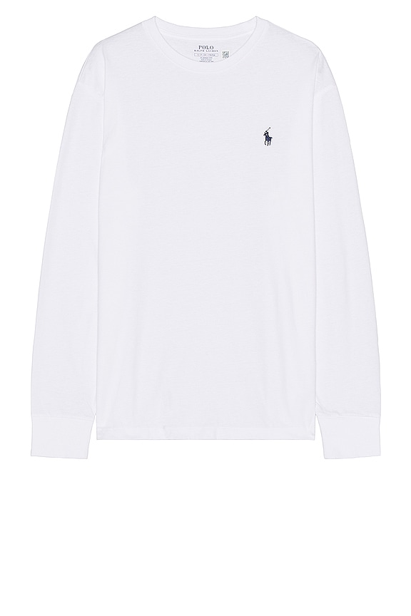 view 1 of 5 Long Sleeve T-shirt in White
