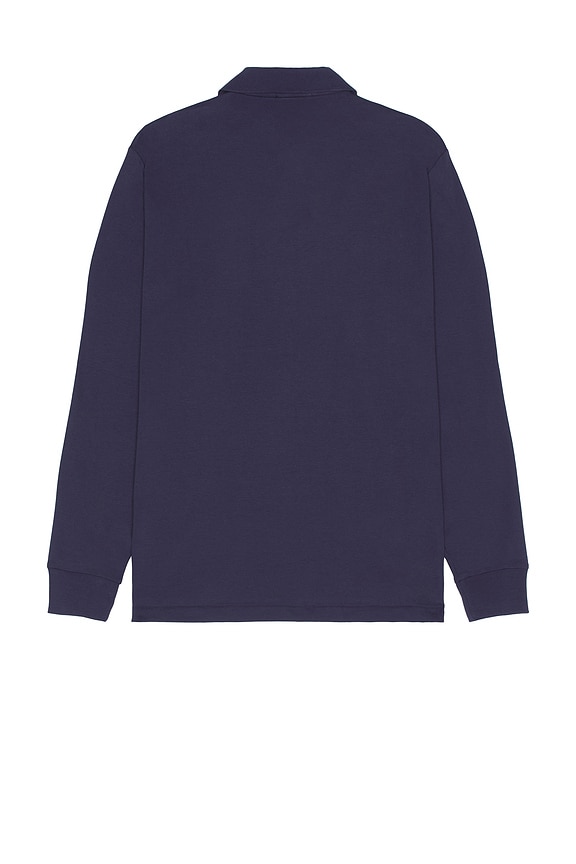 view 2 of 5 Classic Long Sleeve Polo Shirt in Refined Navy