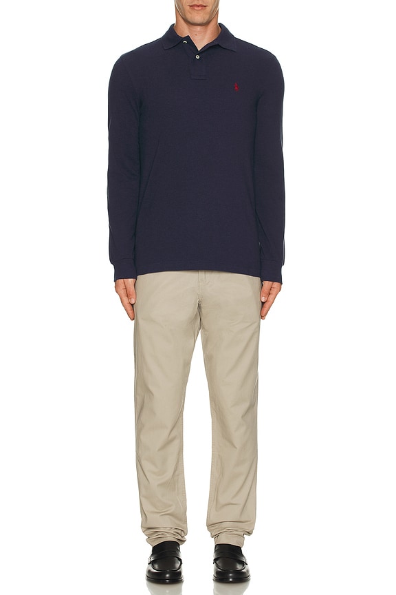 Lazy Painted Long Sleeve Polo Shirt