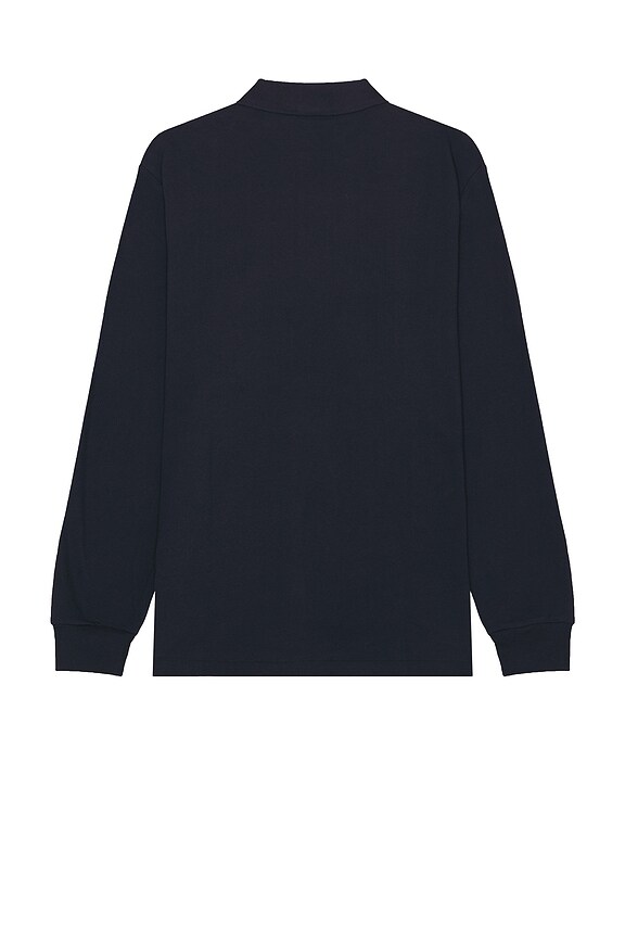 view 2 of 5 Long Sleeve Holiday Bear Polo Shirt in RL Navy
