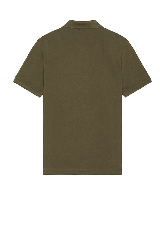 view 2 of 5 Mesh Short Sleeve Polo in Canopy Olive