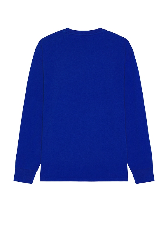 view 2 of 4 Long Sleeve Graphic Polo Bear T-Shirt in CR24 Blue Saturn Explorer Bear