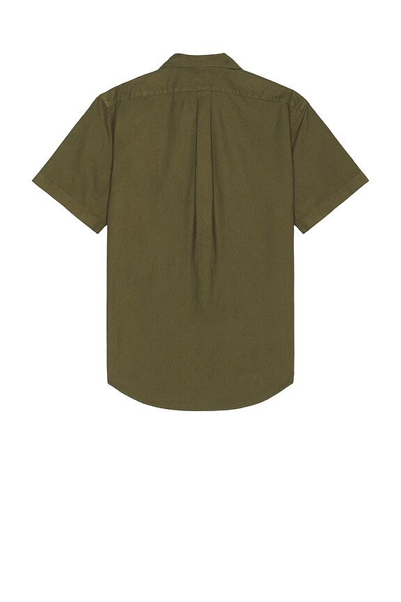 view 2 of 5 Garment Dyed Short Sleeve Oxford in New Olive