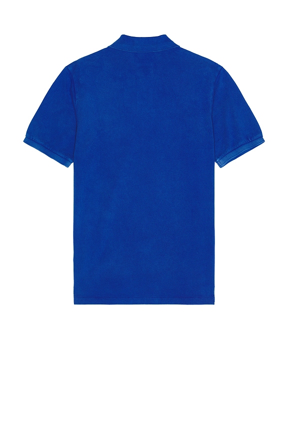 view 2 of 5 Short Sleeve Mesh Novelty Bear Polo Saltwash in Iris Blue