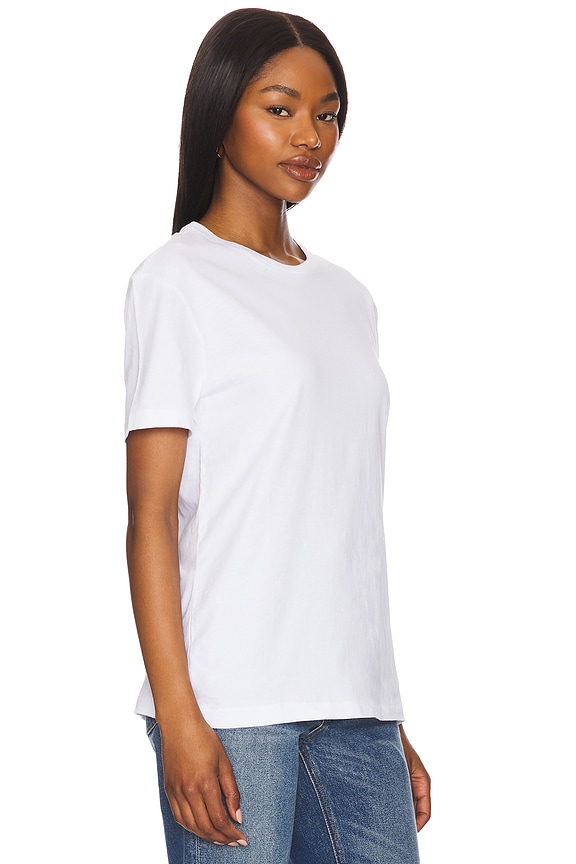 view 2 of 5 STANDARD FIT 크루넥 티셔츠 in White