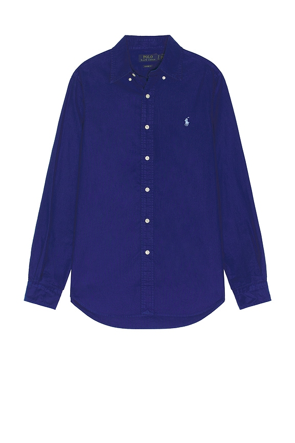 view 1 of 5 Oxford Sport Shirt in Chalet Blue