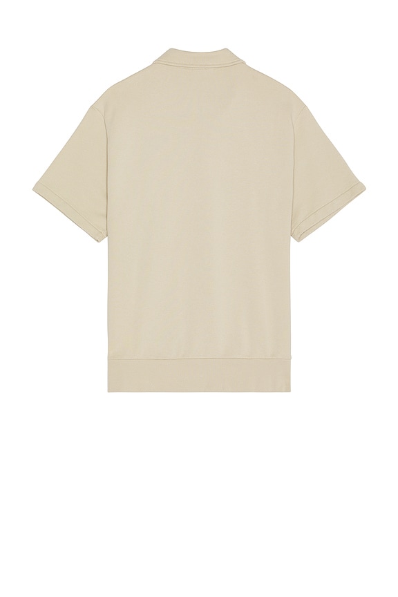 view 2 of 5 Short Sleeve Loopback Terry Polo Sweatshirt in Stonewear Grey