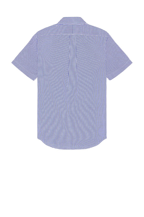 view 2 of 5 Seersucker Pocket Sport Shirt in Blue & White