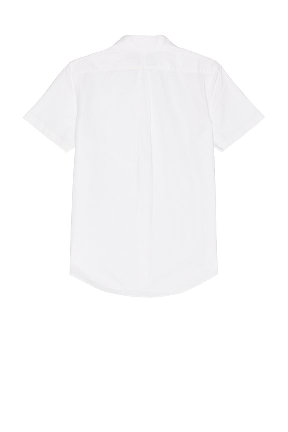 view 2 of 5 Short Sleeve Chambray Sport Shirt in White