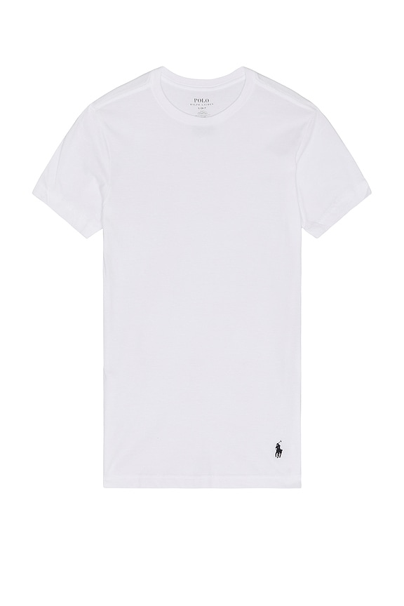 view 2 of 5 Slim Fit Cotton 3 Pack Undershirt in White