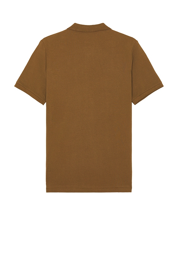 view 2 of 5 Short Sleeve Mesh Polo in Nature Brown