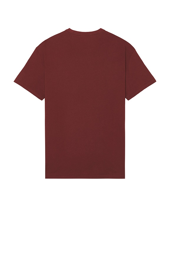 view 2 of 5 Short Sleeve Crewneck Pocket T-Shirt in Red Wine