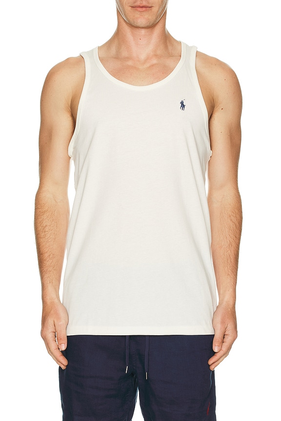 view 4 of 5 Sleeveless Jersey Knit Tank in Pale Cream