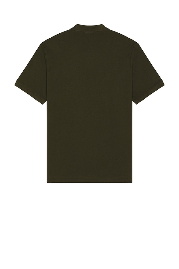 view 2 of 5 Short Sleeve Mesh Polo in Company Olive