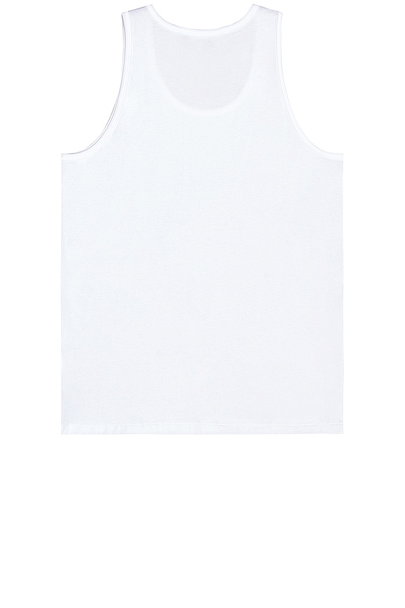 view 2 of 3 Cotton Tank in White