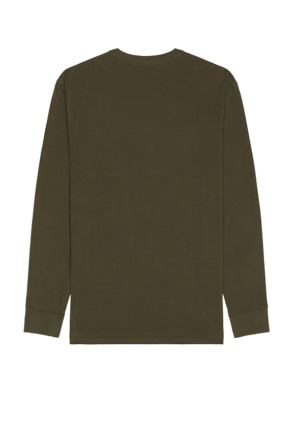 view 2 of 5 Long Sleeve Crewneck T-Shirt in Olive