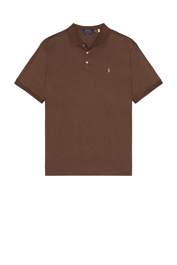 Polo Ralph Lauren Classic Fit Soft Cotton Polo in Nutmeg Brown