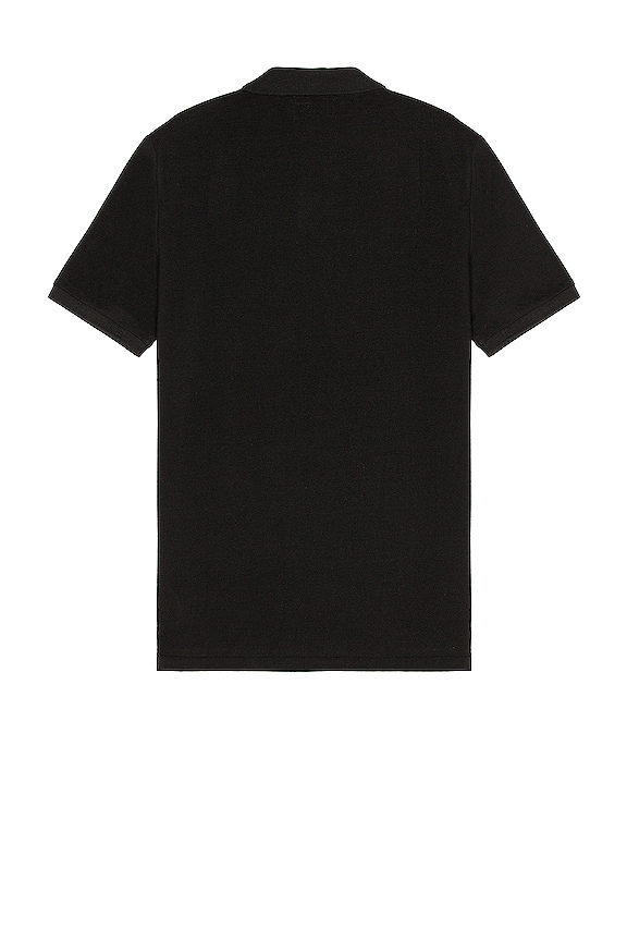 view 2 of 3 Classic Fit Mesh Polo in Black